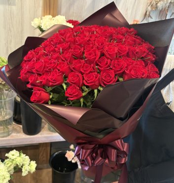 赤バラの花束|「バルーンフラワー」　（岩手県紫波郡矢巾町の花屋）のブログ