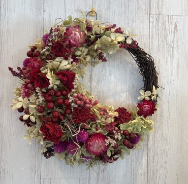 ドライフラワーのリース｜「バルーンフラワー」　（岩手県紫波郡矢巾町の花キューピット加盟店 花屋）のブログ